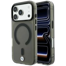 BMW Sign Frosted IML & Metal Logo MagSafe Case for iPhone 18 Pro Max / 17 Pro Max - Gray
