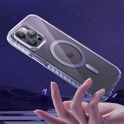 8. Kingxbar PQY Ice Crystal Series magnetic case for iPhone 14 MagSafe silver