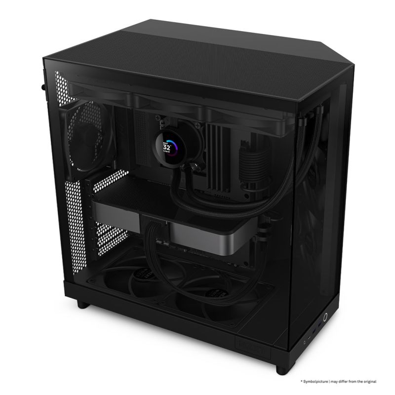 3. NZXT H6 FLOW MIDI TOWER COMPUTER CASE WITH WINDOW BLACK
