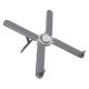 3. Trust MACY FOLDABLE METAL Gray Laptop Stand