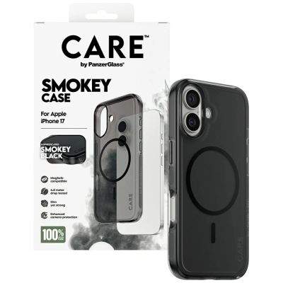 4. CARE by PanzerGlass Flagship Urban Explorer Case w. Black MagSafe for iPhone 17 - Black