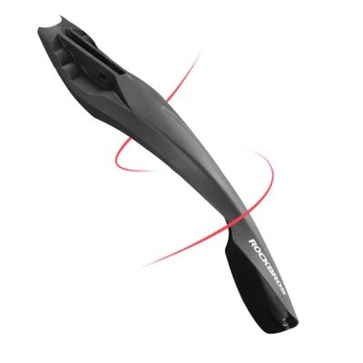 2. Rockbros DNB8001BK Mudguard with Red LED Light - Black