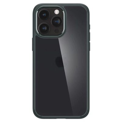 8. Spigen Ultra Hybrid iPhone 15 Pro Max Case - Dark Green