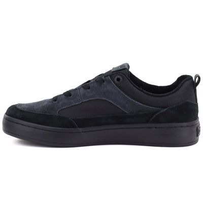 8. Men's casual leather sneakers, black, Big Star UU174118