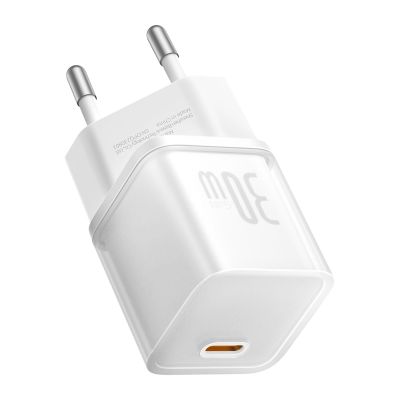 4. Baseus GaN5S 30W EU USB-C Wall Charger - White