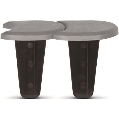 GARDEN PALISADE FLAT DOUBLE PUBLIC EDGE 3.8 M GREY STONE