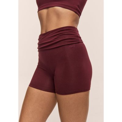 5. CASALL Sublime Folded Hotpants Women's Training Leggings Burgundy