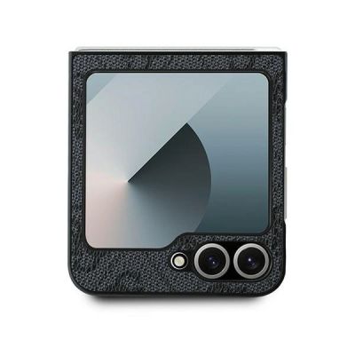 3. Guess Leather 4G Metal Logo Case for Samsung Galaxy Z Flip 6 - Black