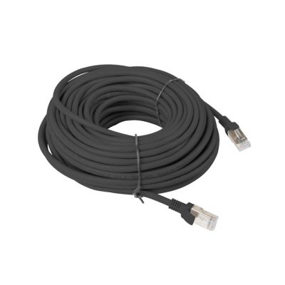 2. UTP patch cord Lanberg PCU5-10CC-2000-BK (RJ45 - RJ45 ; 20m; UTP; cat. 5e; black color)