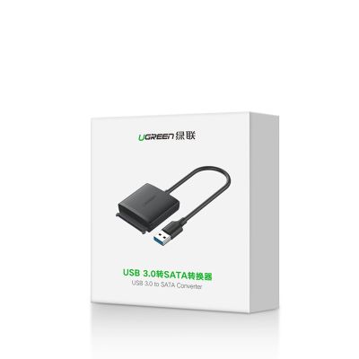 14. Ugreen CM257 SATA Adapter for 2.5'' / 3.5'' USB-A 5Gb/s Drive - Black