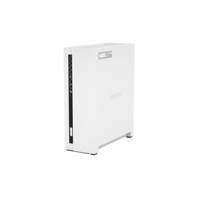 5. Qnap TS-133, Tower, 1 x 2.5"/3.5" SATA, ARM 1.8GHz Quad core, 2GB, 1 x 1GbE, External adapter (PSU)