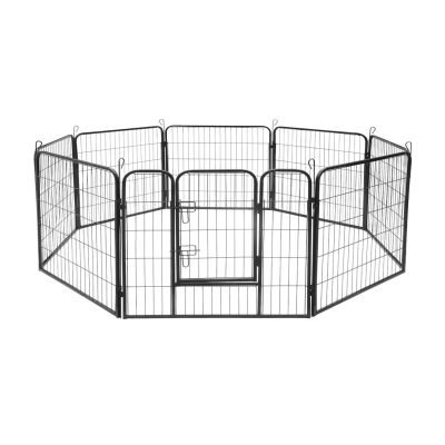 Modular dog kennel, steel enclosure, size S, 8 panels 80x60 cm, REBEL ANIMALS