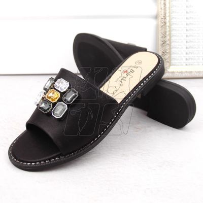 5. Flip-flops with rhinestones S.Barski W OLI262A, black