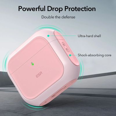 10. ESR Orbit Halolock MagSafe case for AirPods 4 - pink