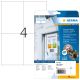 HERMA 4576 self-adhesive labels Removable White 80 pcs.