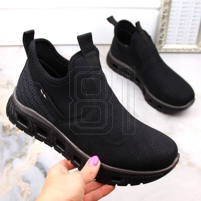 19. Rieker W RKR616 comfortable slip-on ankle boots, black