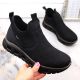 19. Rieker W RKR616 comfortable slip-on ankle boots, black