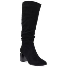 Black women’s block-heel boots Jezzi MR2623-7