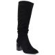 Black women’s block-heel boots Jezzi MR2623-7