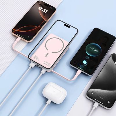 10. Powerbank Tech-Protect PB31 LifeMag MagSafe 10000 mAh - pink