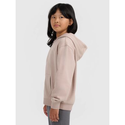 6. Girls' 4F Zip-Up Hoodie 4FJRAW25TSWSF2466-83S