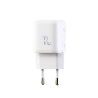6. Joyroom JR-TG7 33W USB-A + USB-C Wall Charger with 60W USB-C to USB-C 1m Cable - White