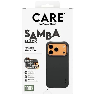 5. CARE by PanzerGlass Fashionable Samba MagSafe Case for iPhone 17 Pro - Black