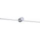 Modern LED wall lamp SLIM L IP44 chrome