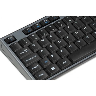5. Keyboard + mouse set IBOX DESKTOP PRO KIT IKMS606W (USB 2.0; (US); black; optical; 1200 DPI)