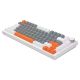 6. SAVIO MAGNETIC KEYBOARD ASTRAL WHITE OUTEMU WHITE JADE RGB 3 KEYCAPS COLORS