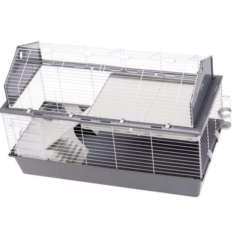10. FERPLAST Barn 120 - two-story cage for guinea pigs and rabbits
