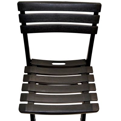 42. SET OF 4 FOLDABLE PLASTIC CATERING CHAIRS KOMODO ANTHRACITE