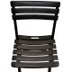42. SET OF 4 FOLDABLE PLASTIC CATERING CHAIRS KOMODO ANTHRACITE