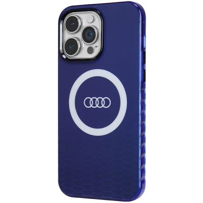 2. Audi IML Big Logo MagSafe case for iPhone 14 Pro Max - blue