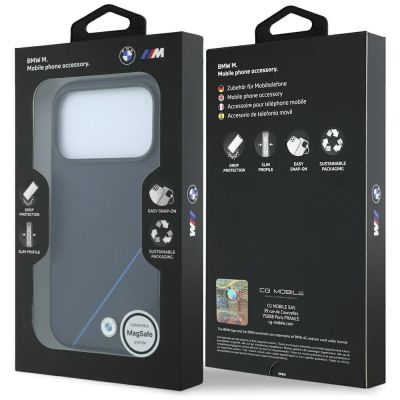 8. BMW M Tire Track Blue Line MagSafe Case for iPhone 17 Pro Max / 18 Pro Max - Navy Blue
