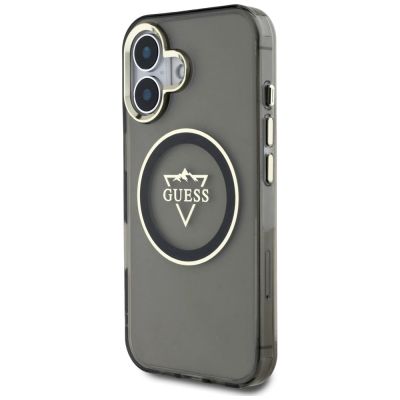 2. Guess IML Metal Mountain Logo MagSafe case for iPhone 16 - black