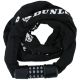 2. DUNLOP Bicycle Lock Chain with Combination, 120 cm, Black