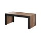 MILA Coffee Table 120x60x50 Wotan Oak + Black