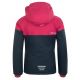 2. Trollkids Girls Hallingdal Jacket with Hood, Navy/Pink (223-114)