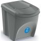 5. GARBAGE BINS 25 L SORTIBOX SET 4 PCS GREY STONE