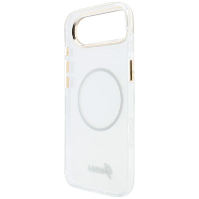 8. Guess IML Gradient Script Metal MagSafe Case for iPhone Air - White
