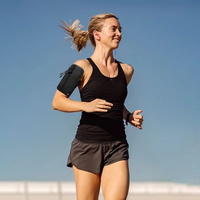 9. Wozinsky WSDB-B armband phone bag for running - black