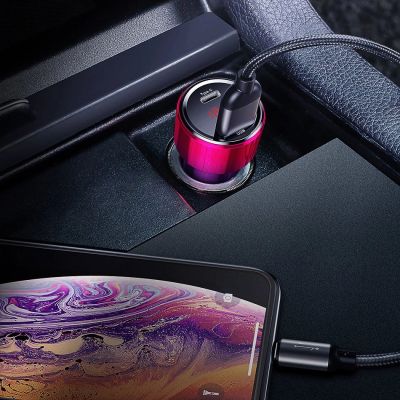 13. Baseus Magic Series PPS CCMLC20C-01 car charger 45W USB-C PD / USB-A QC - black