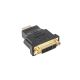 Lanberg AD-0014-BK adapter (HDMI M - DVI-I F; black)