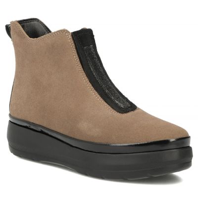 Women's beige platform ankle boots Filippo DBT8264