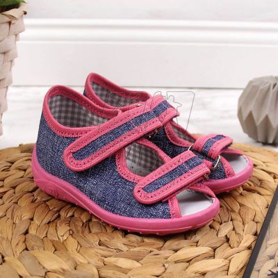 3. Home slippers Nazo Jr. TEX4B navy blue-pink