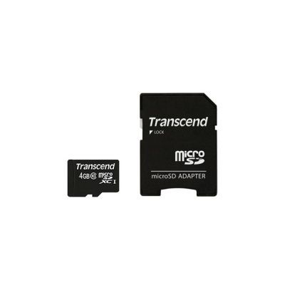 2. SD microSD Card 4GB Transcend SDHC Class10 w/adapter