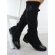 3. Women's black suede boots M.Daszyński MR2251-19