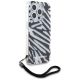 3. Karl Lagerfeld IML Zebra Pattern & Cord case for iPhone 15 Pro Max - black