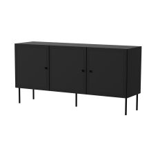3D PALAZZO BIS chest of drawers 151x40x75 black matt